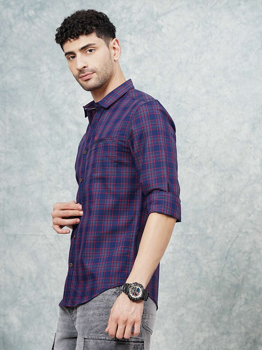 Men's Checked Casual Shirt