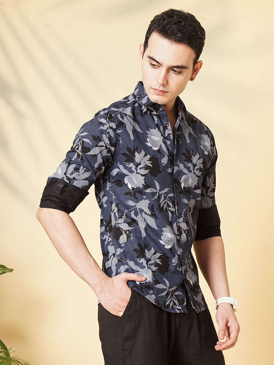 Men's Floral Casual Shirt