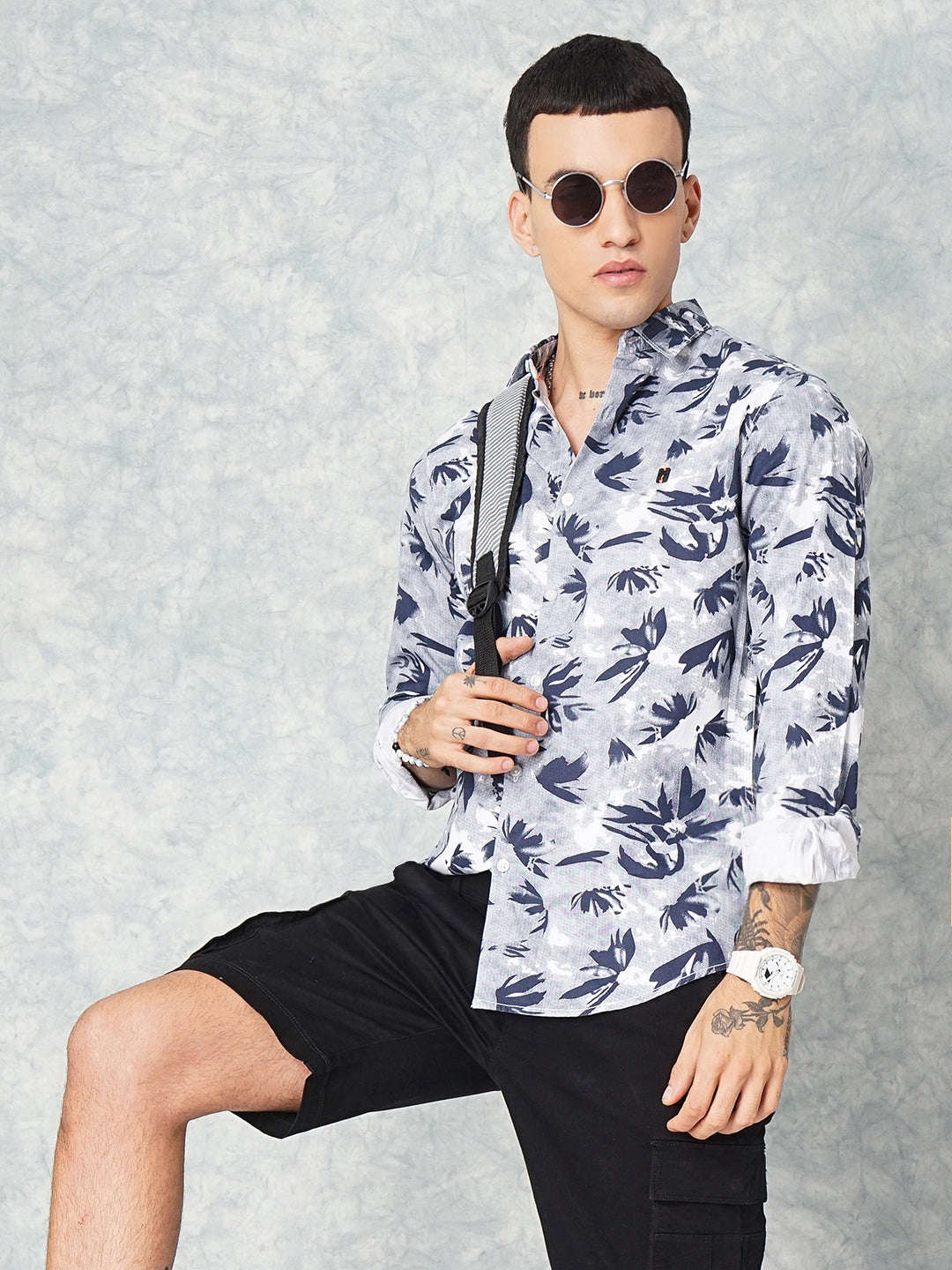 Men's Floral Casual Shirt