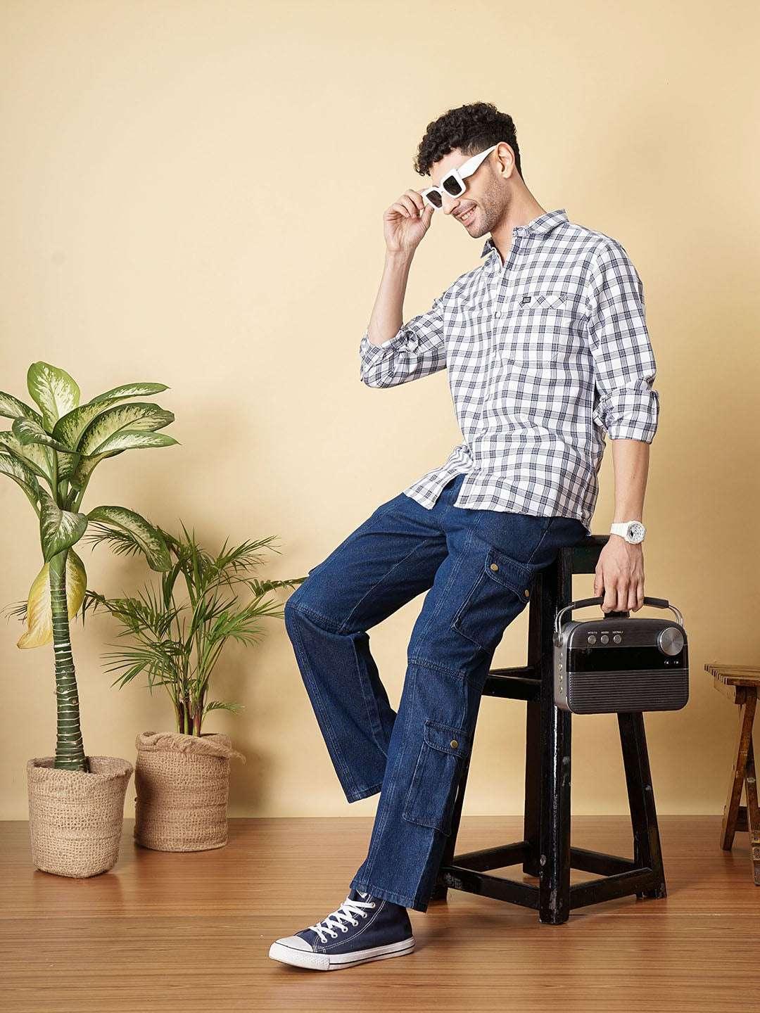 Men's Casual Checked Shirt