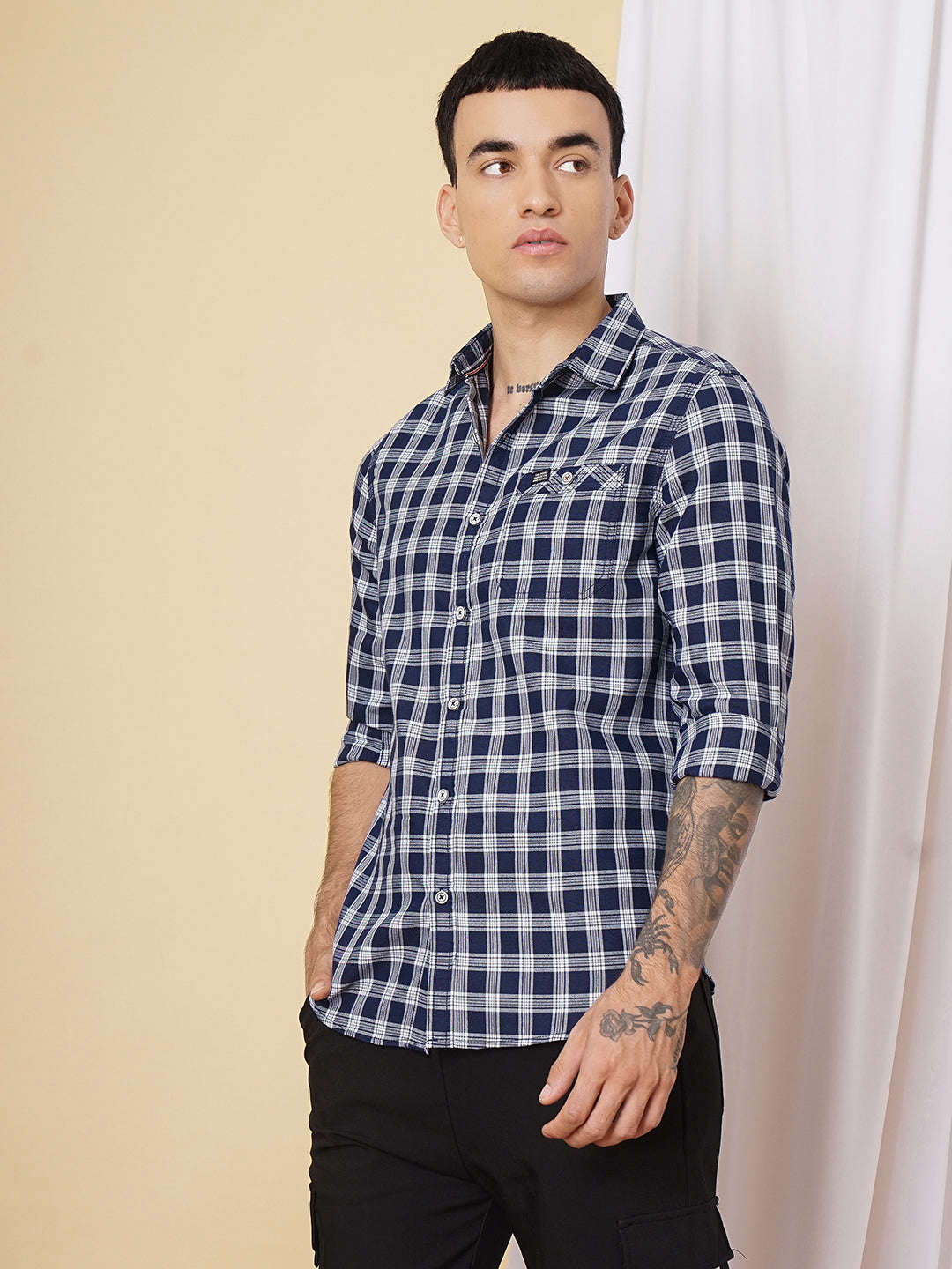 Men's Checked Casual Shirt