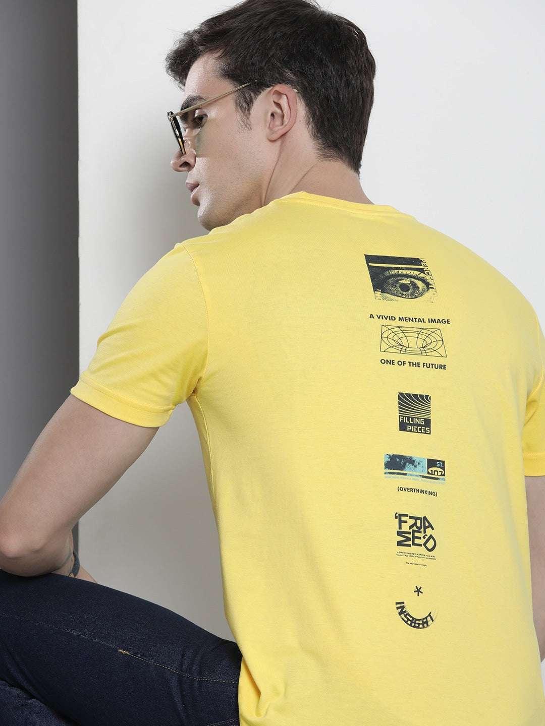 Men's Back Printed T-Shirt