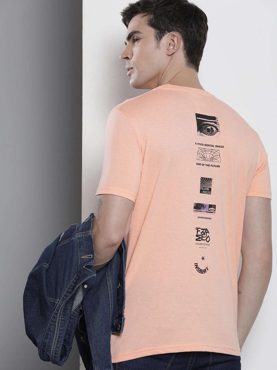 Men's Back Printed T-Shirt