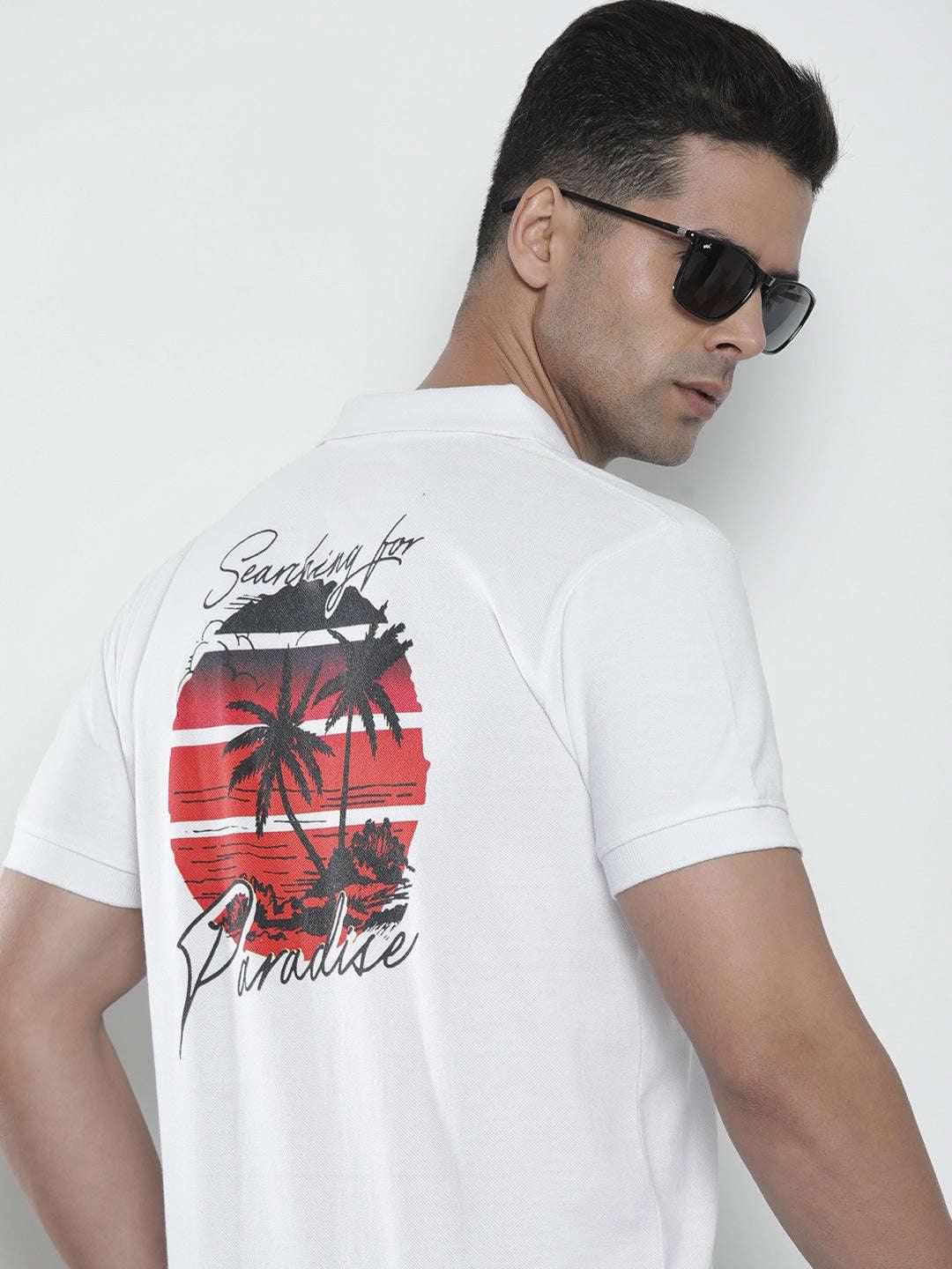 Men's Back Printed T-Shirt