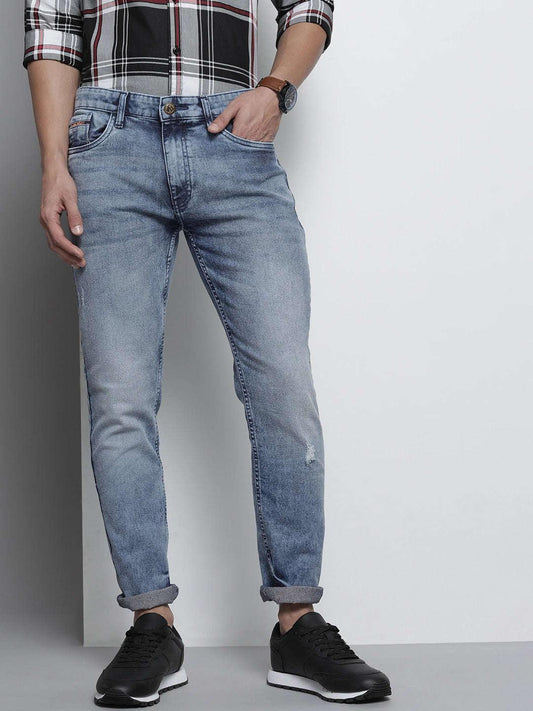 Men's Solid Slim Fit Denim