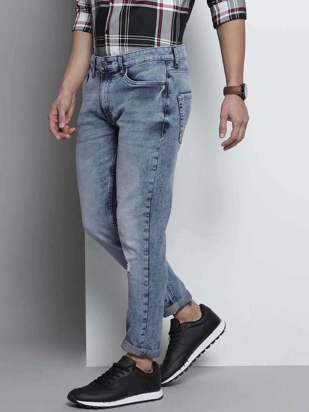 Men's Solid Slim Fit Denim