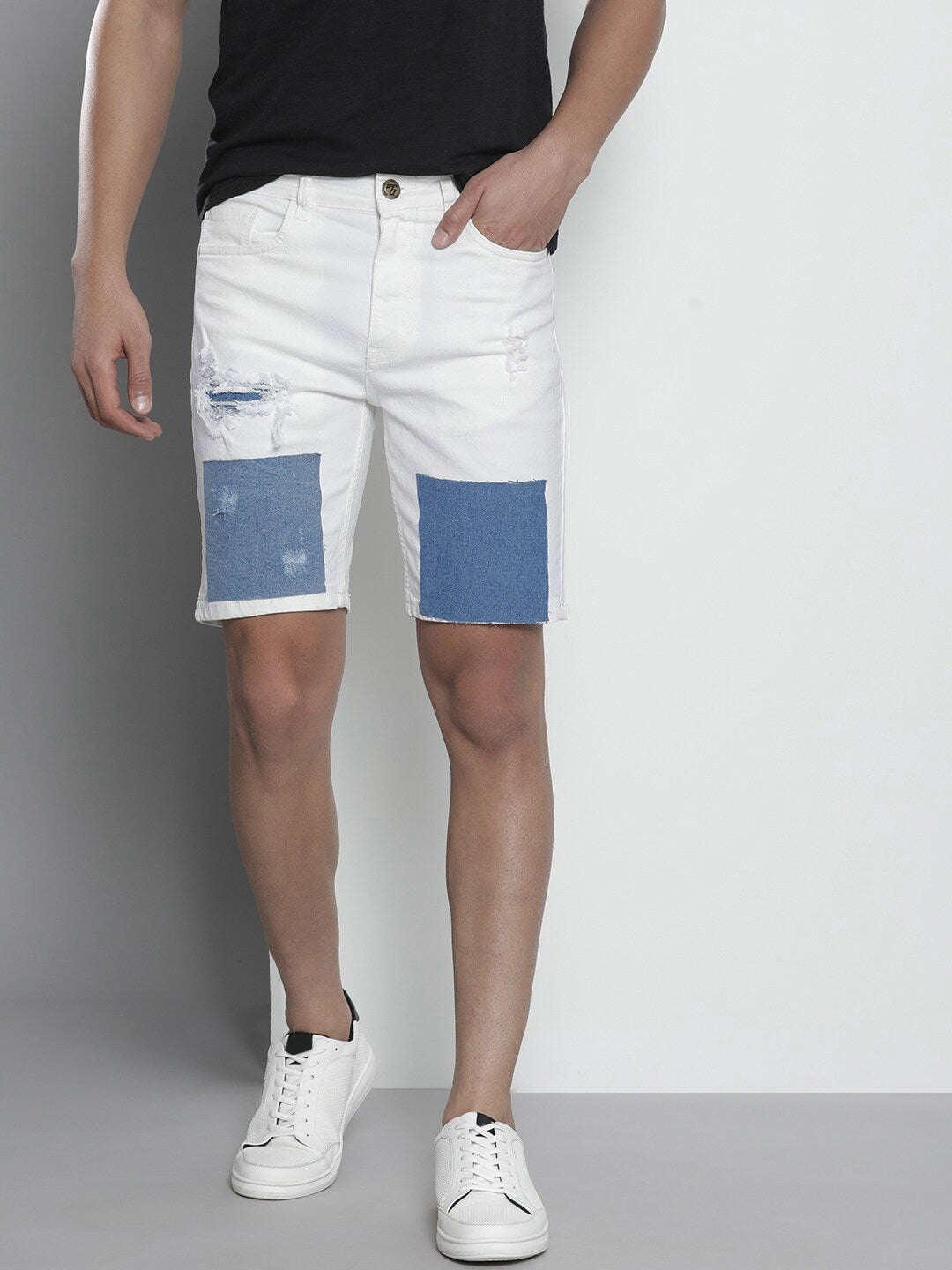 Men's Contrast Patch Shorts