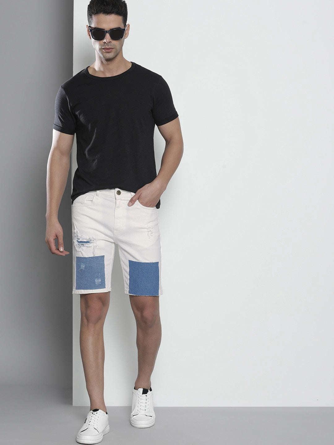 Men's Contrast Patch Shorts