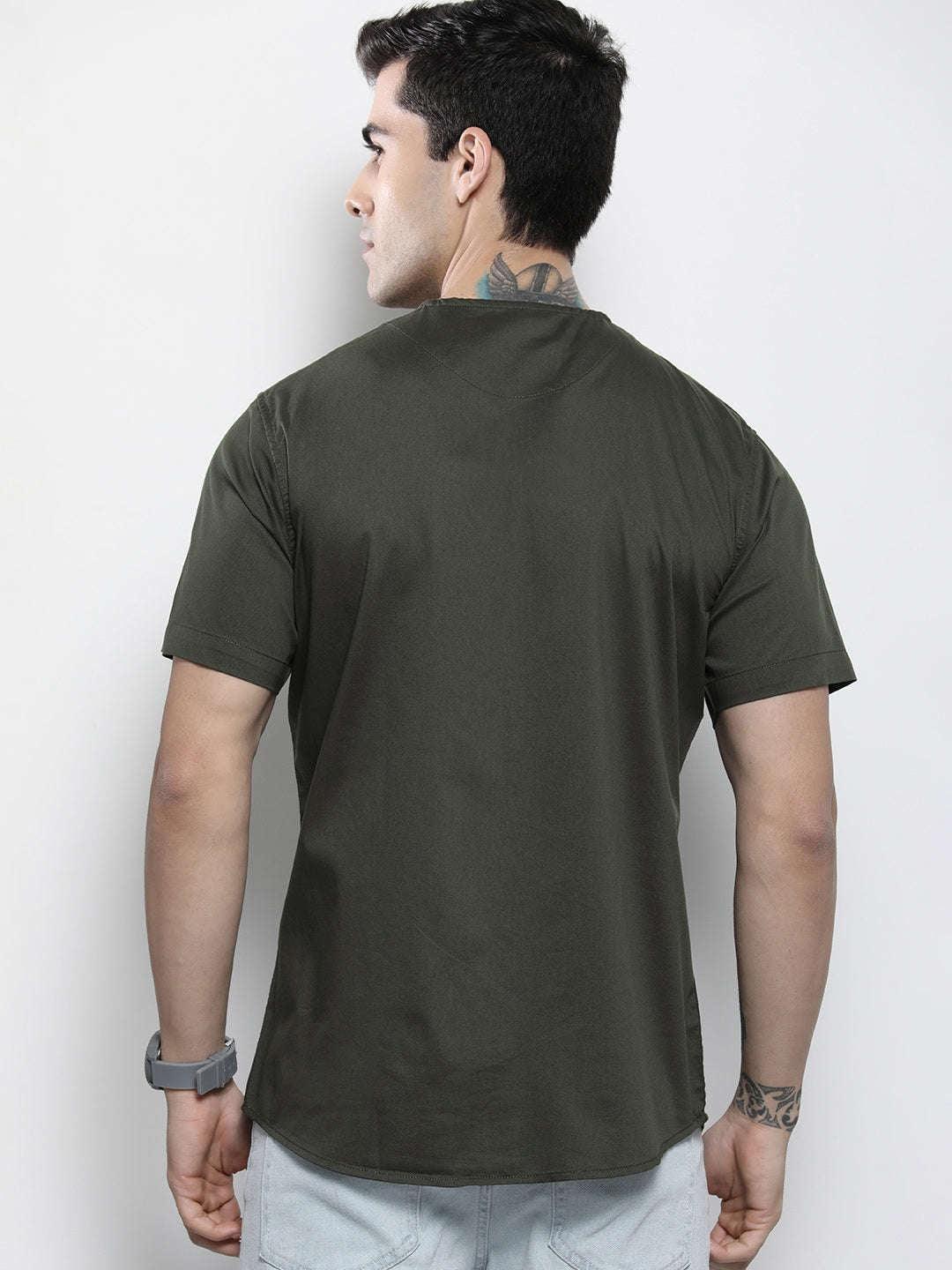 Men's Baseball Collar Shirt