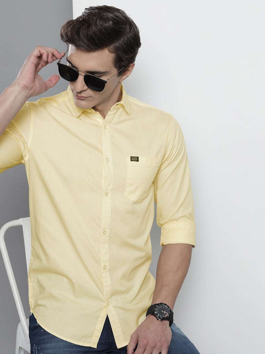 Men's Solid Slim Fit Shirt