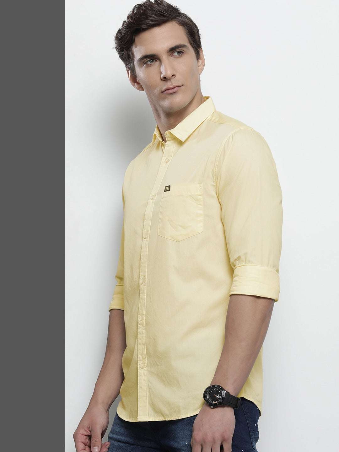 Men's Solid Slim Fit Shirt