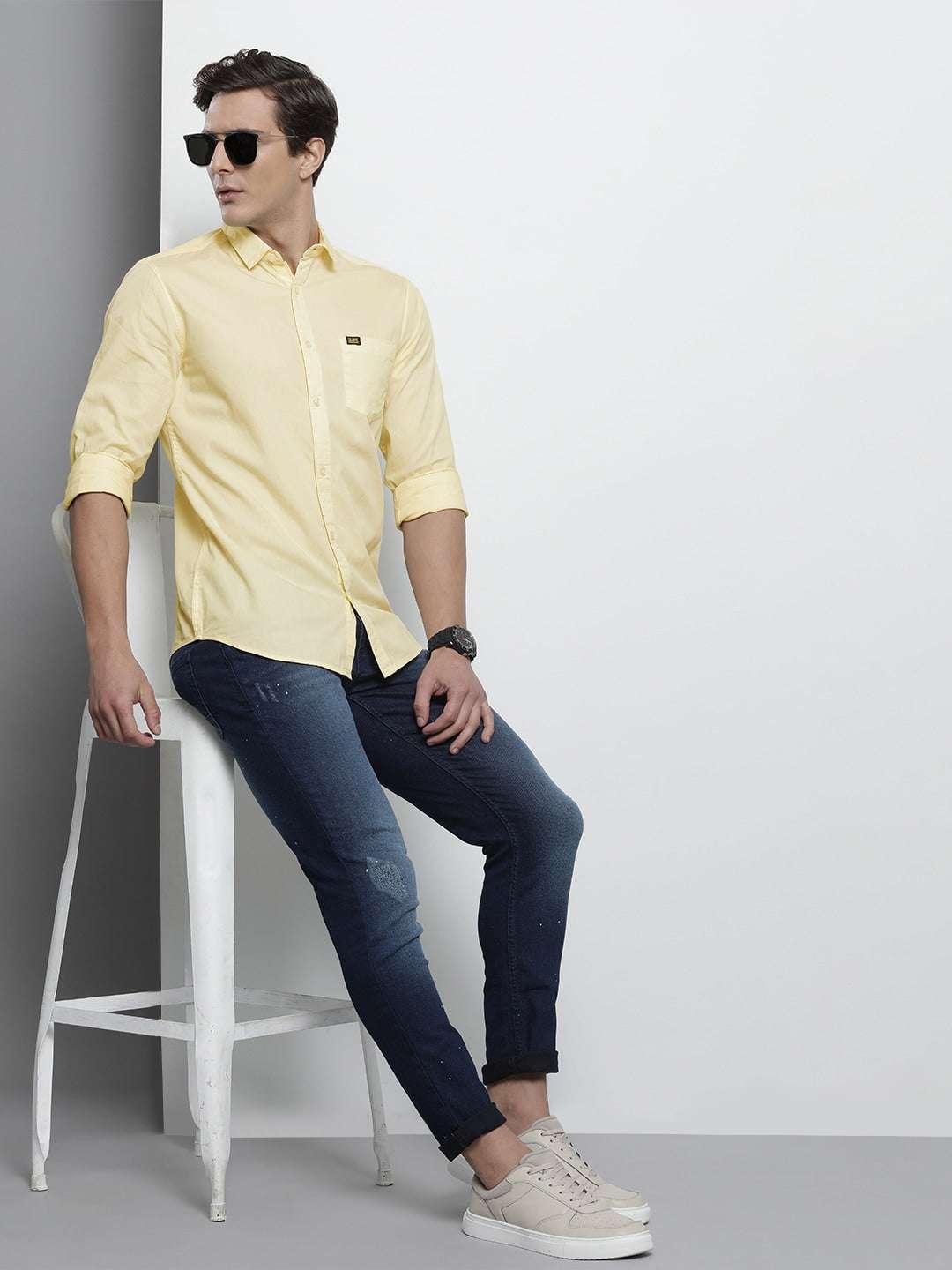 Men's Solid Slim Fit Shirt