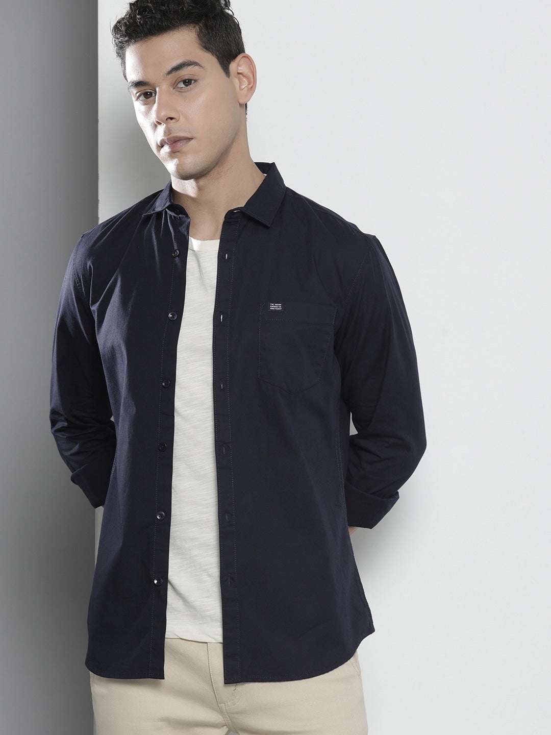 Men's Solid Slim Fit Shirt