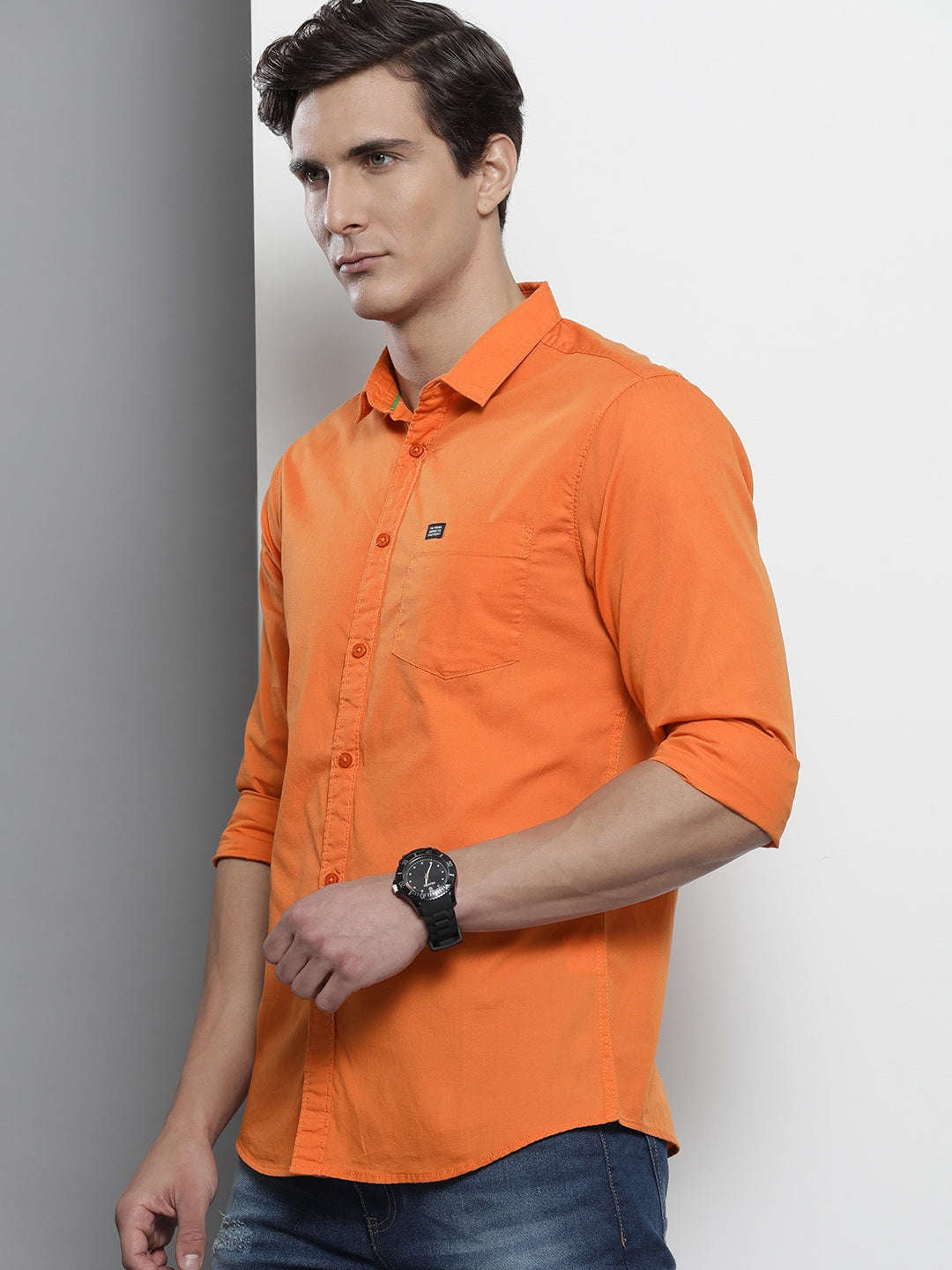 Men's Solid Slim Fit Shirt