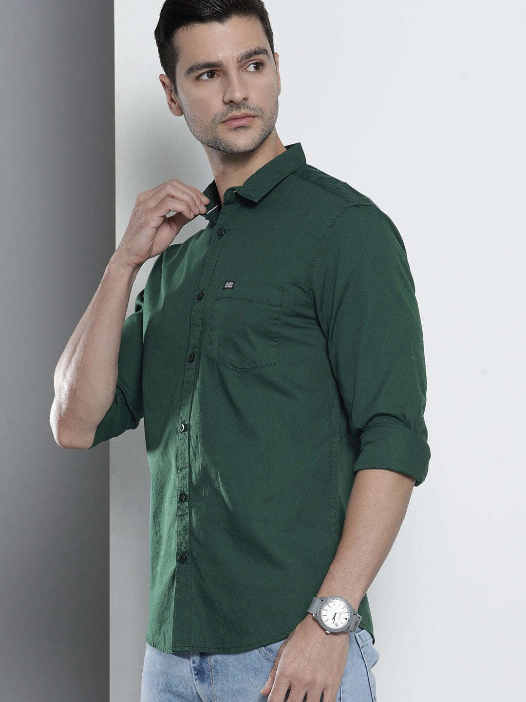 Men's Solid Slim Fit Shirt