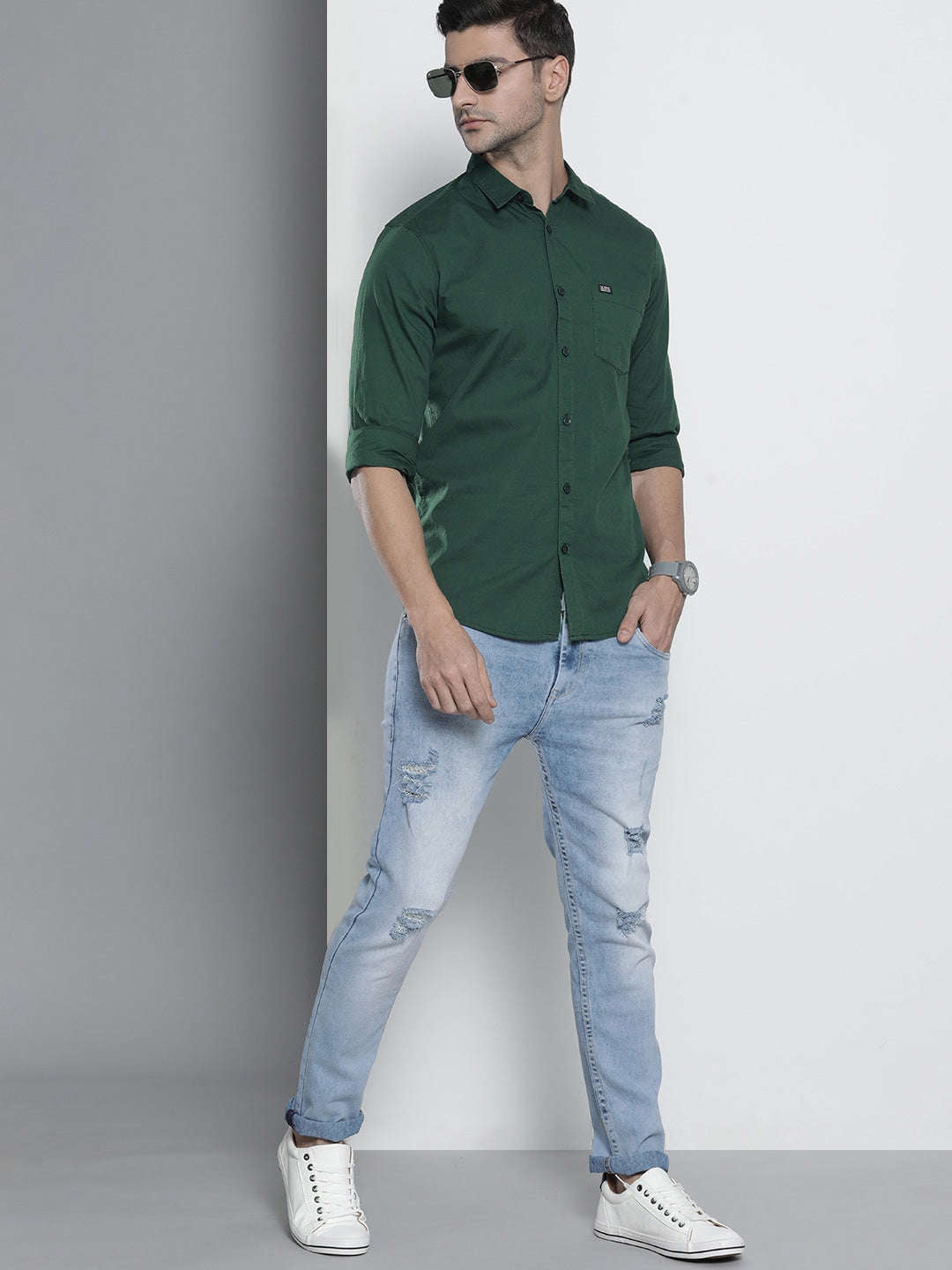 Men's Solid Slim Fit Shirt