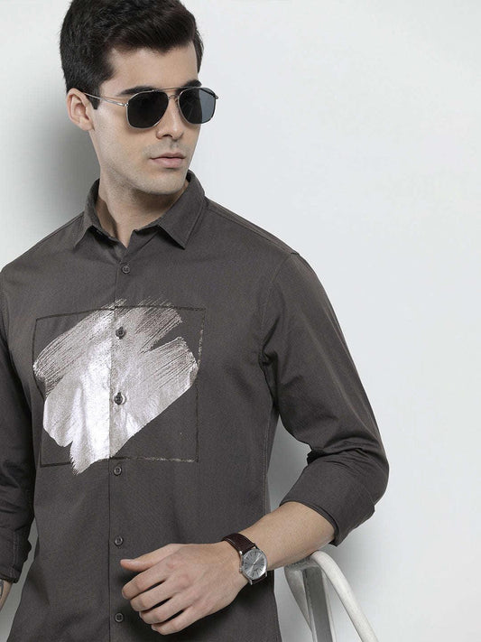 Men's PlaceMen'st Printed Poplin Shirt