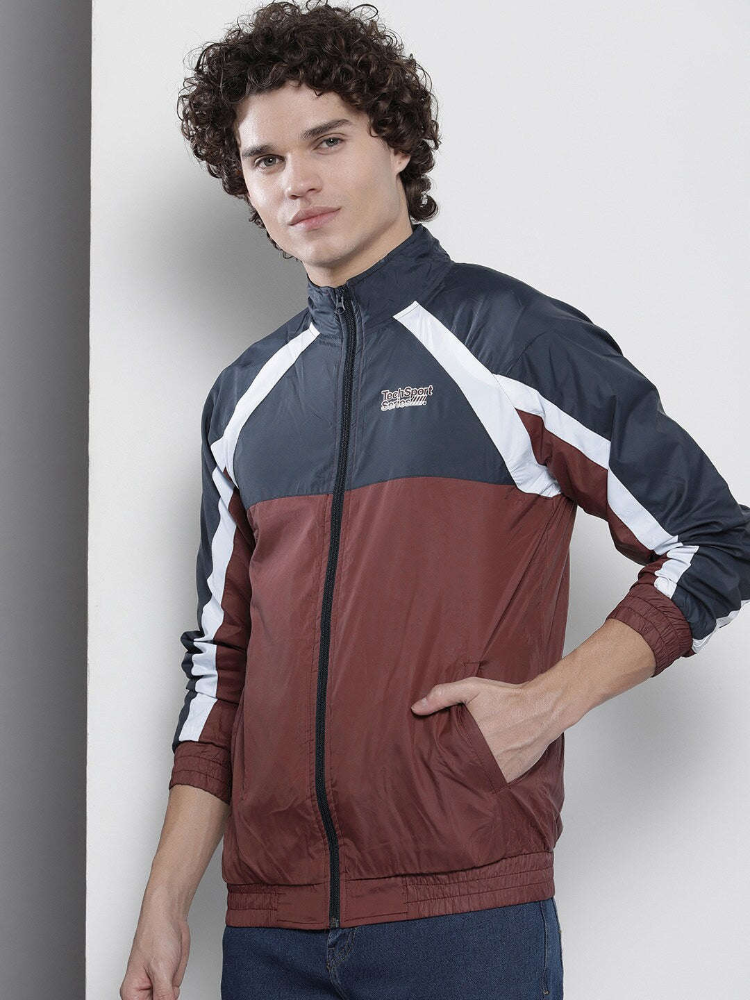 Men's Color Block Windcheater