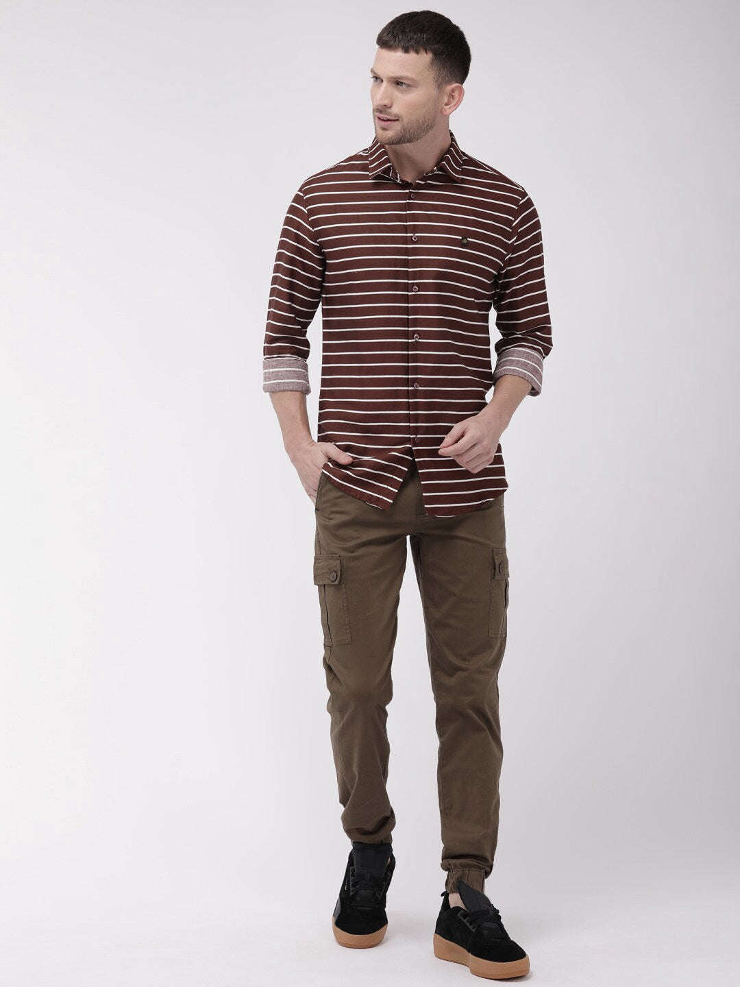 Men's Striped Casual Shirt