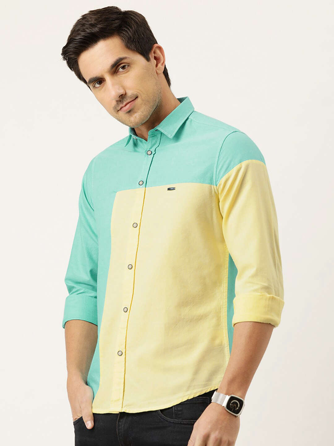 Men's Color Block Shirt