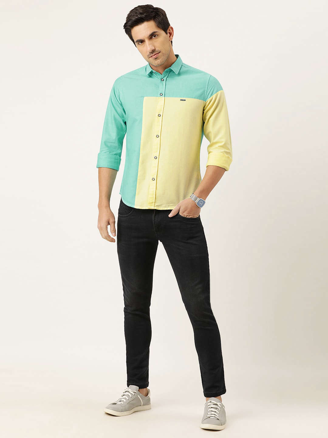 Men's Color Block Shirt