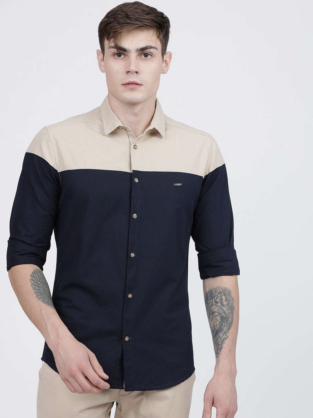 Men's Color Block Shirt