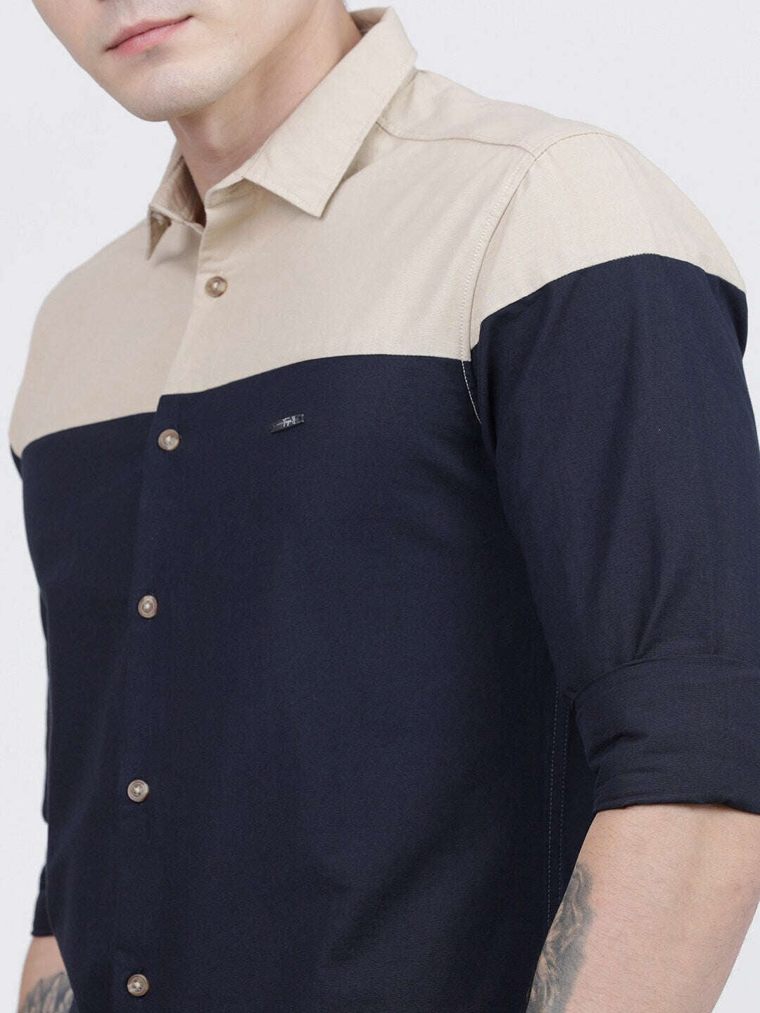 Men's Color Block Shirt