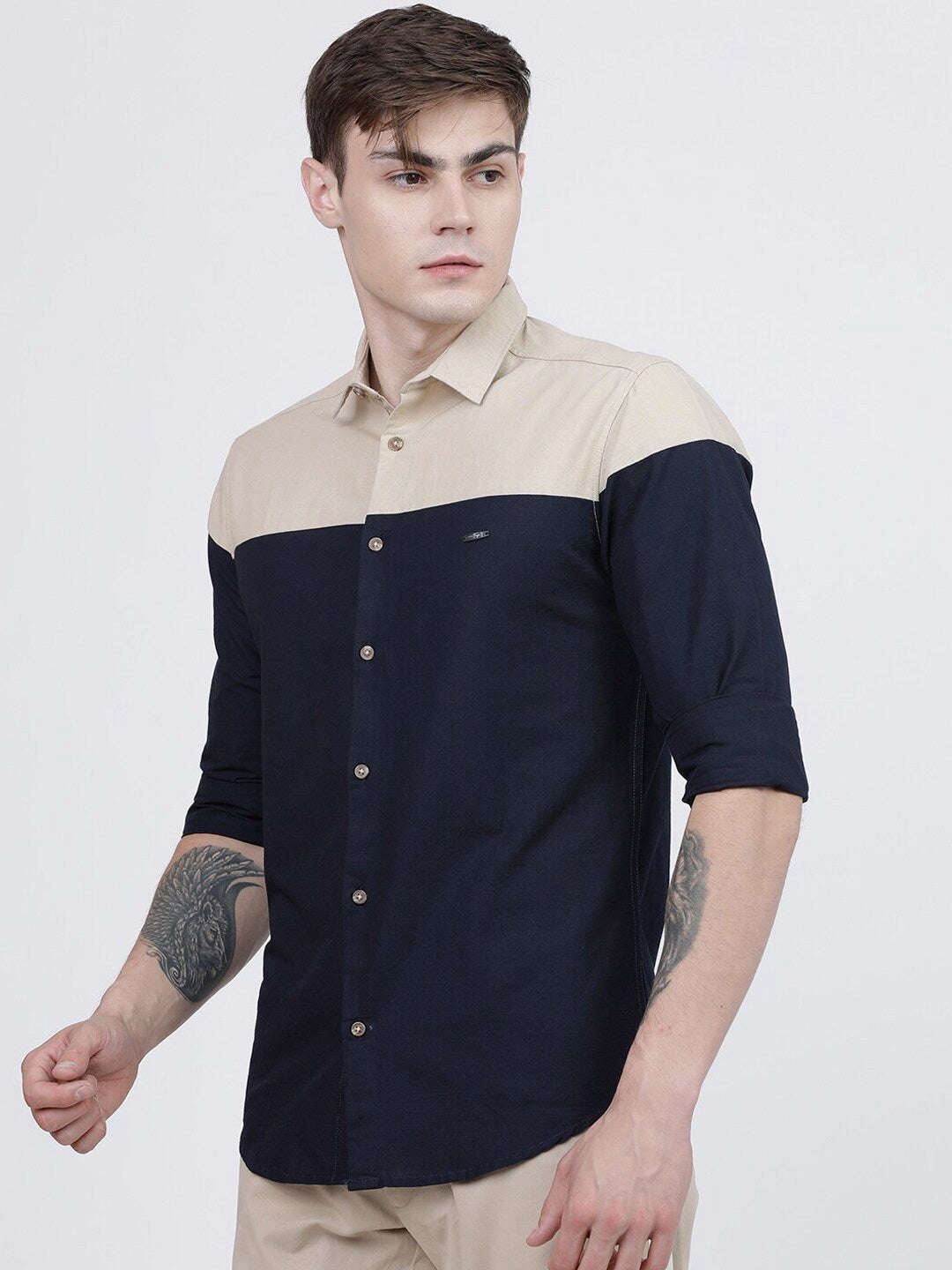 Men's Color Block Shirt