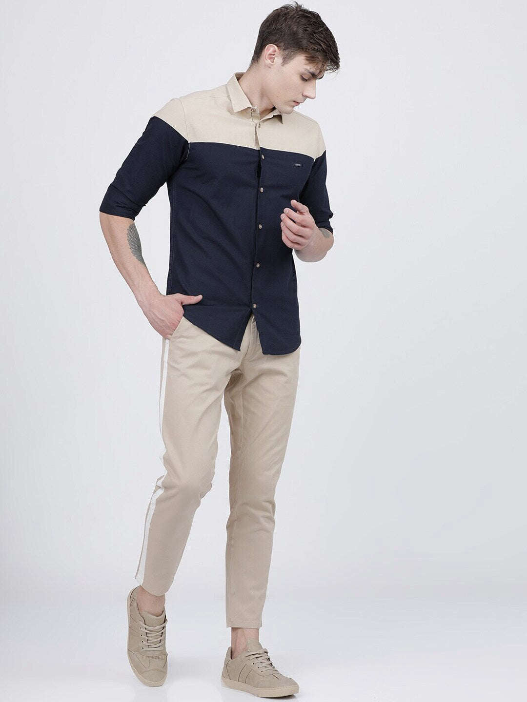 Men's Color Block Shirt