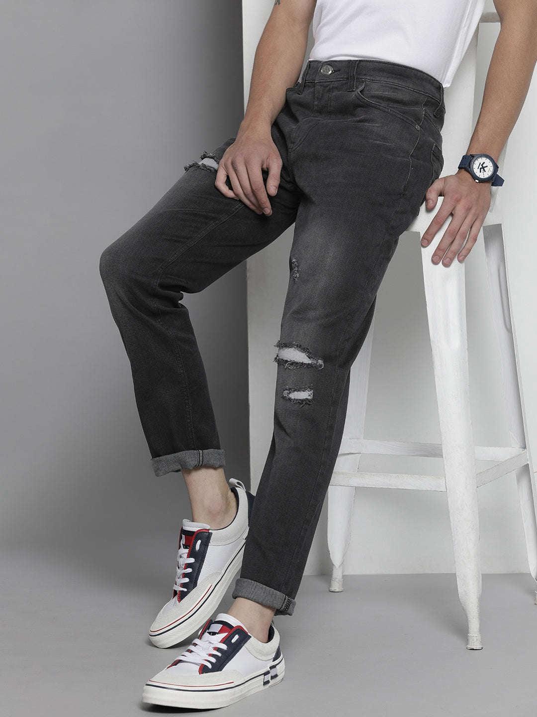 Men's Solid Slim Fit Jeans