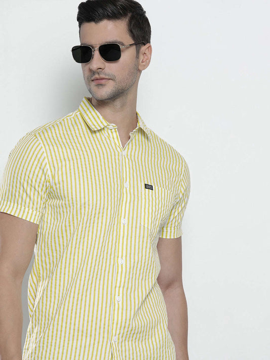 Men's Striped Casual Shirt