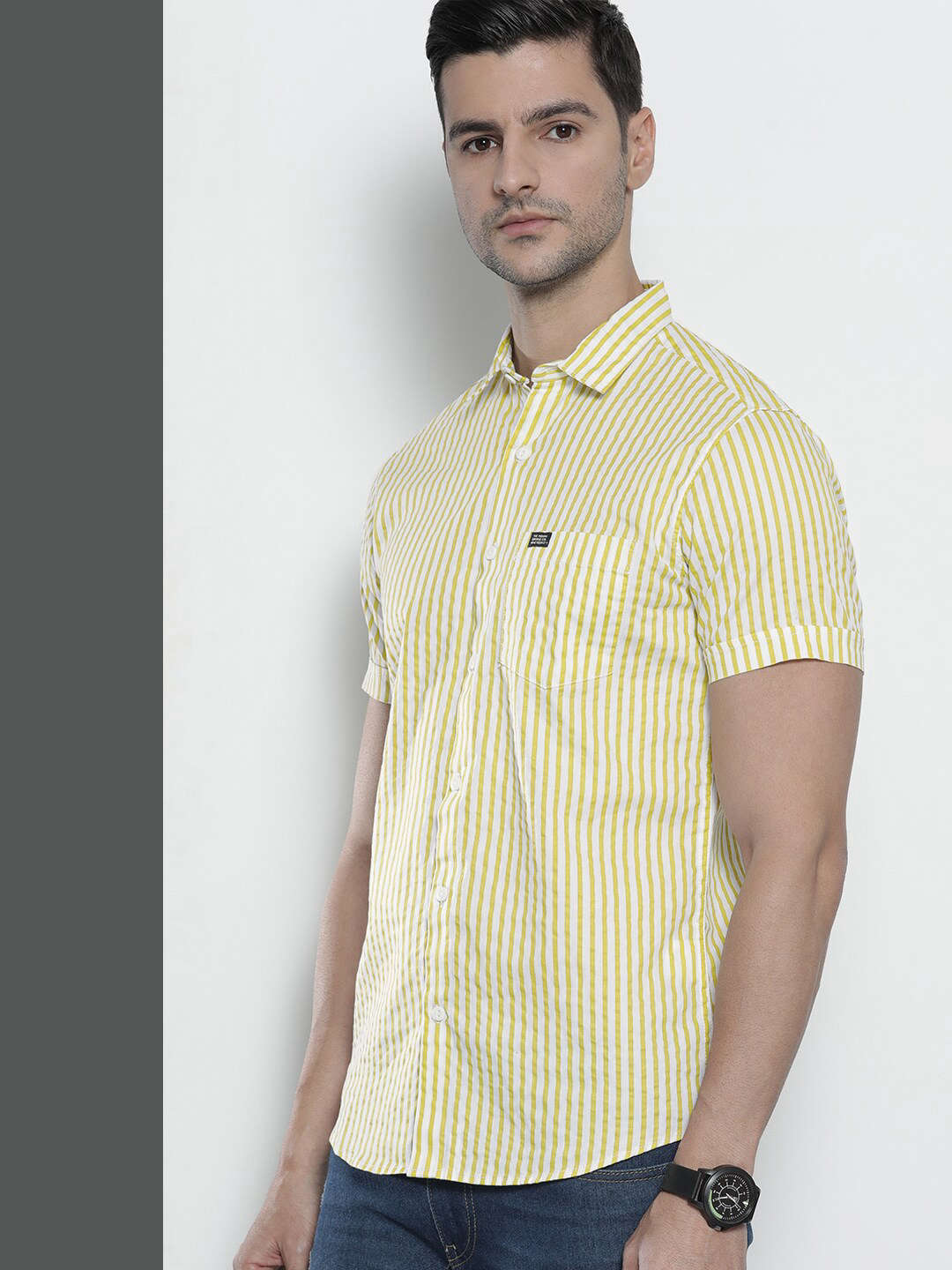 Men's Striped Casual Shirt