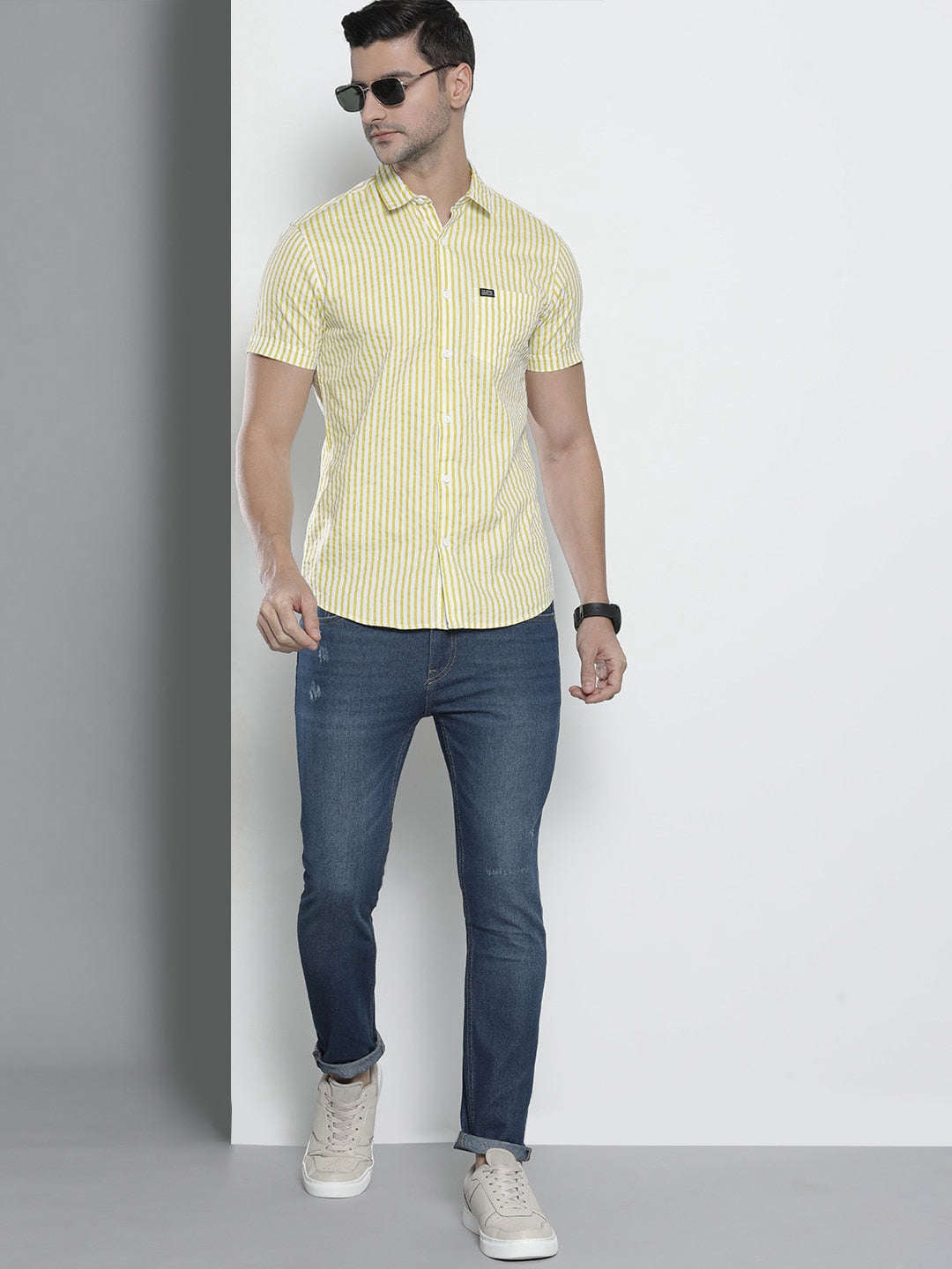 Men's Striped Casual Shirt