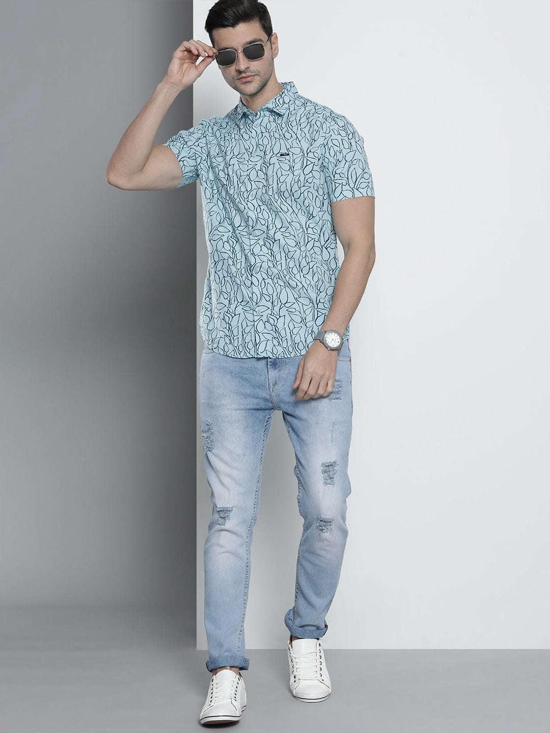 Men's Abstract Printed Shirt