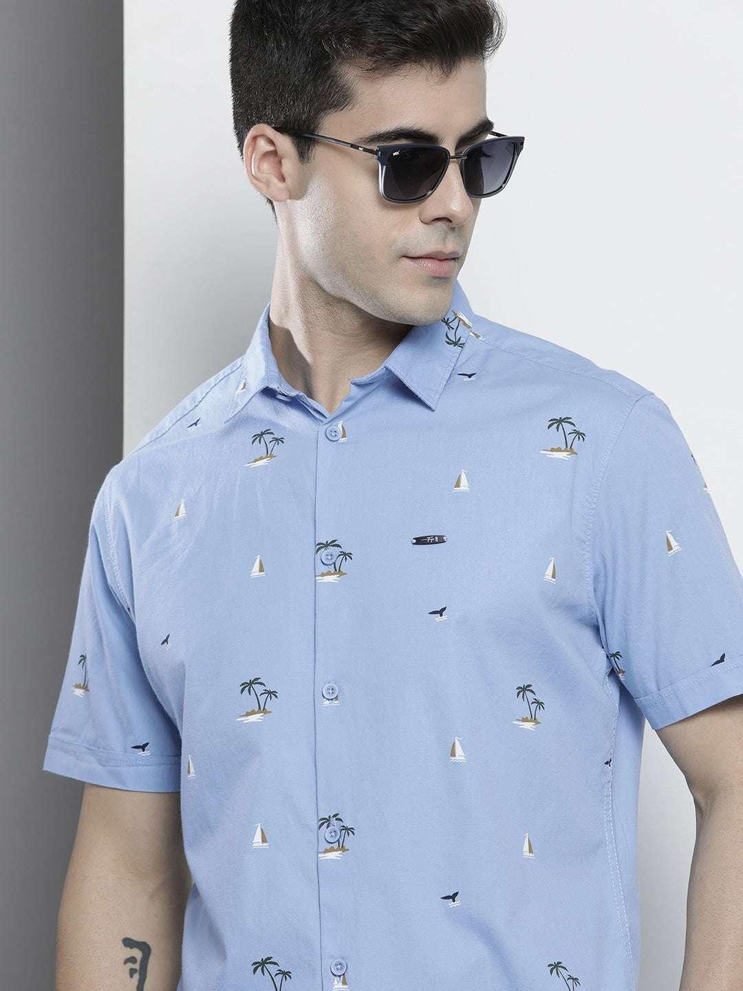 Men's Abstract Printed Shirt