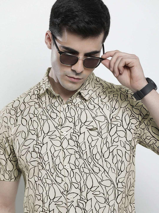 Men's Abstract Printed Shirt