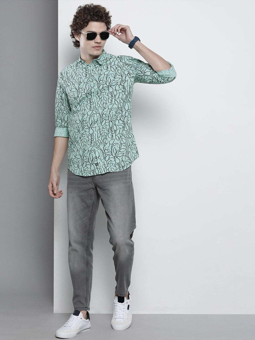 Men's Abstract Printed Shirt