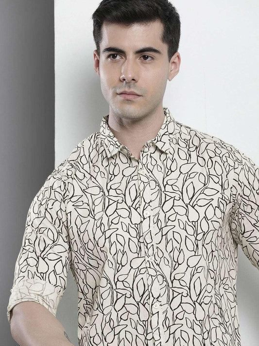 Men's Abstract Printed Shirt