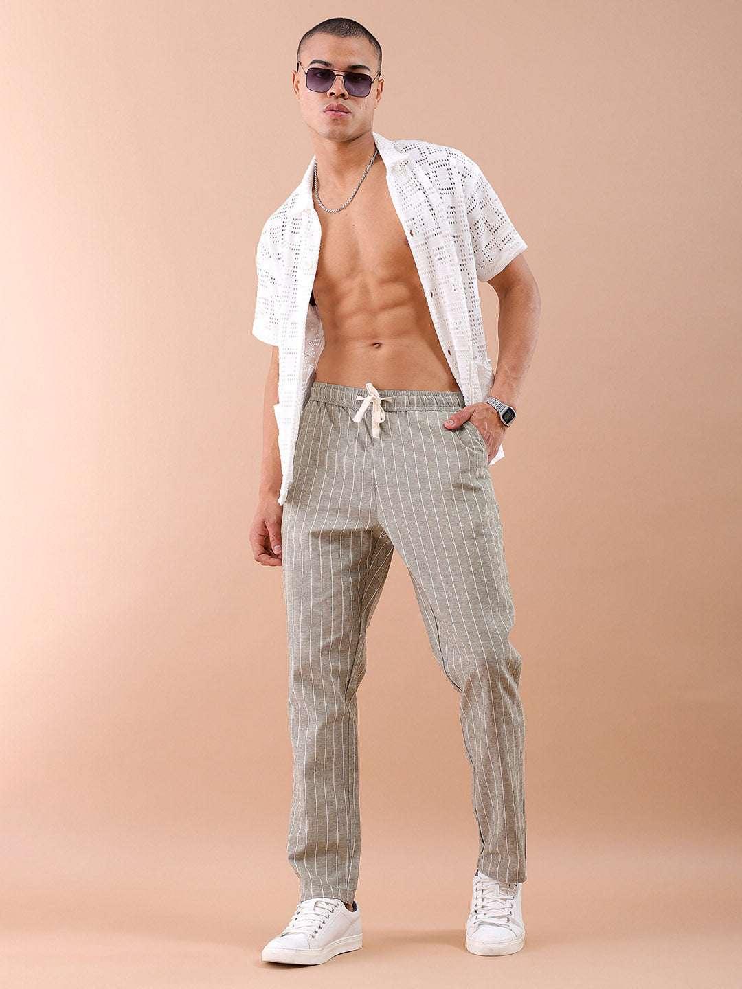 Men's Striped Trouser