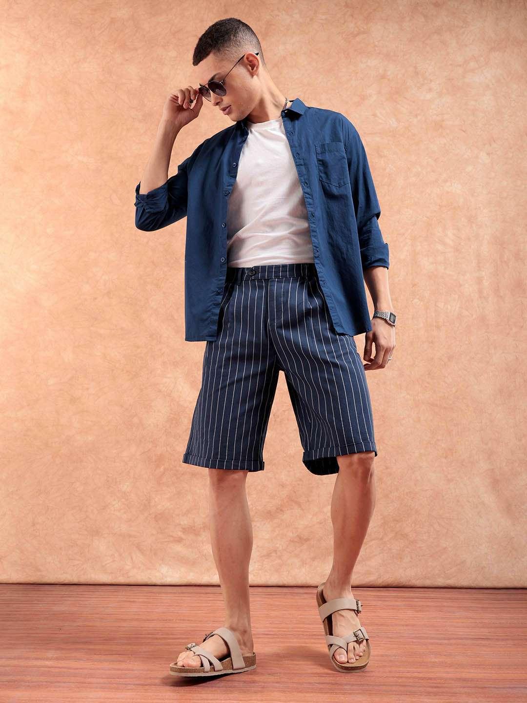 Men's Striped Shorts