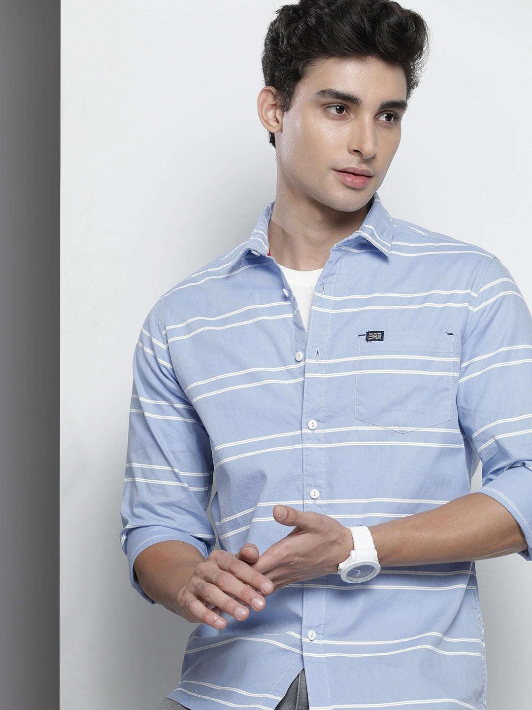 Men's Striped Casual Shirt