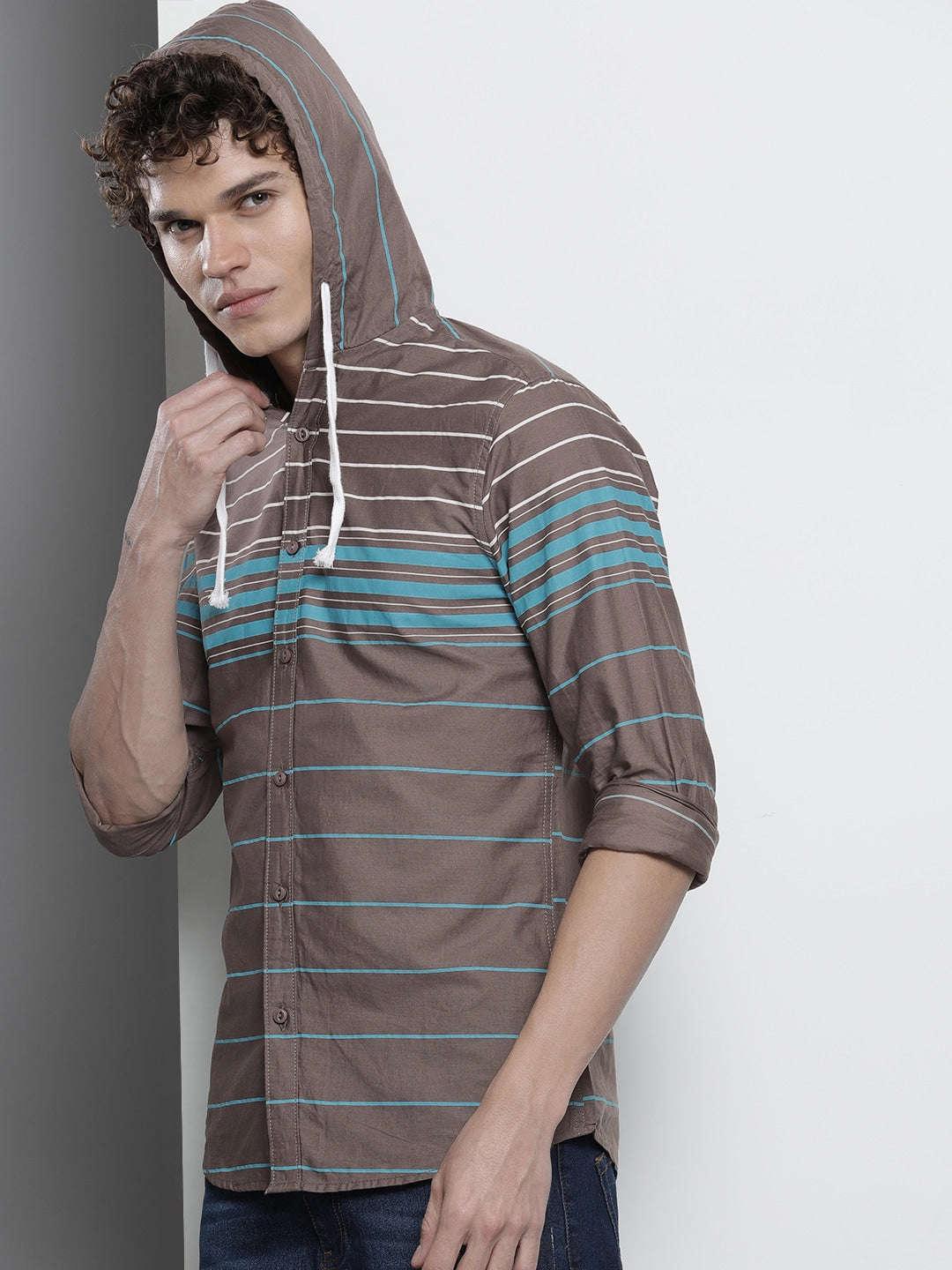 Men's Striped Casual Shirt