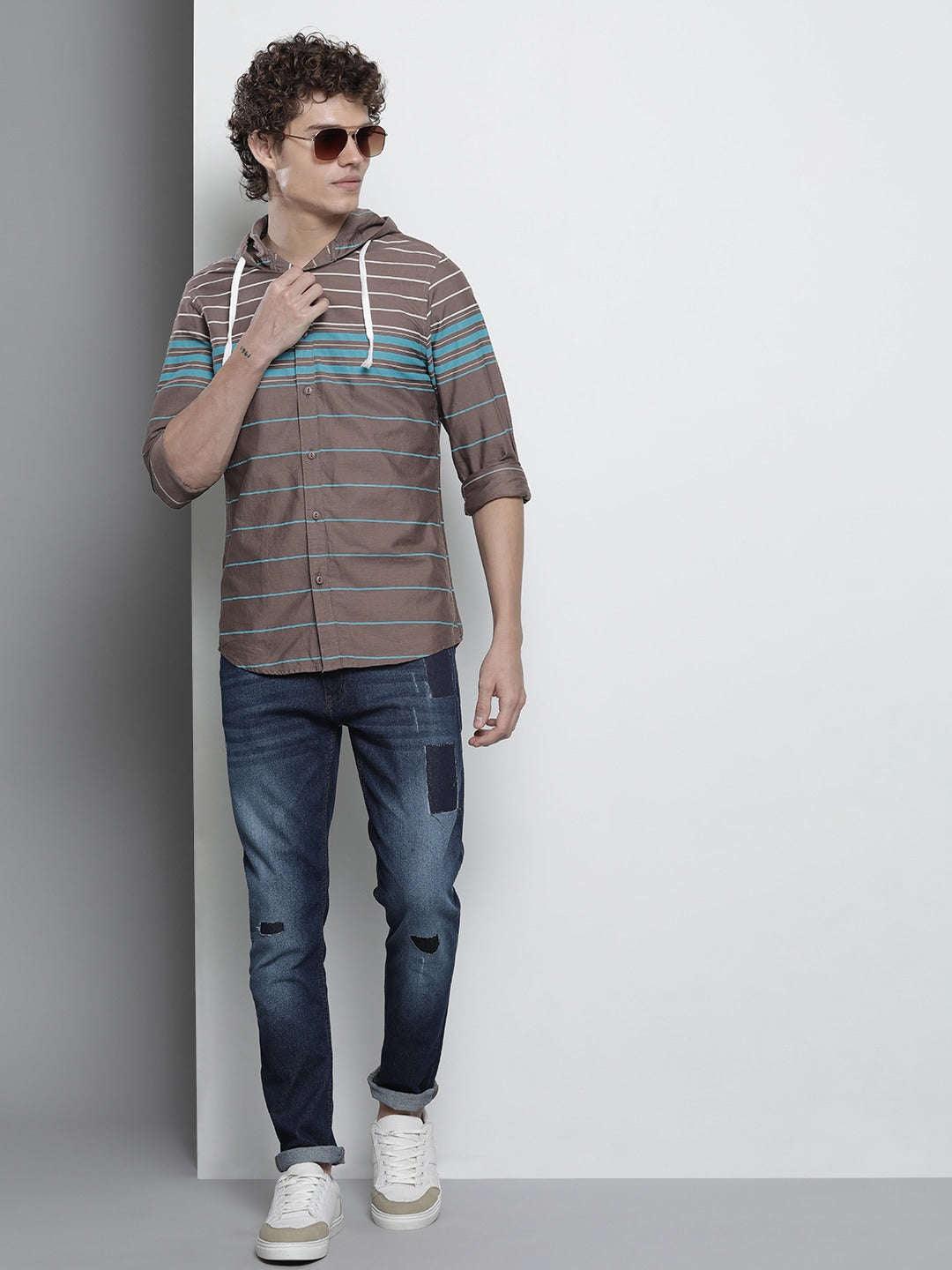 Men's Striped Casual Shirt