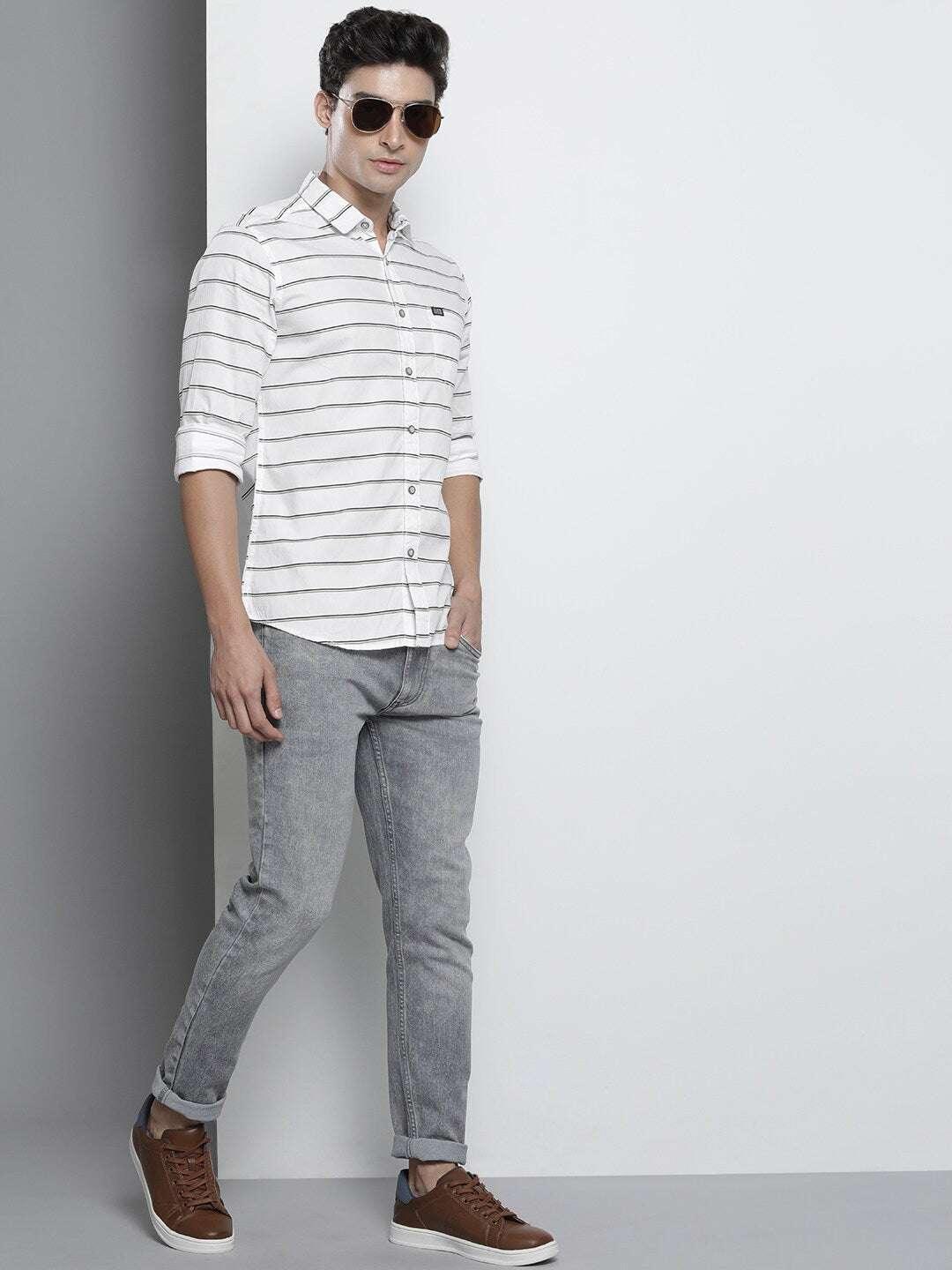 Men's Striped Casual Shirt