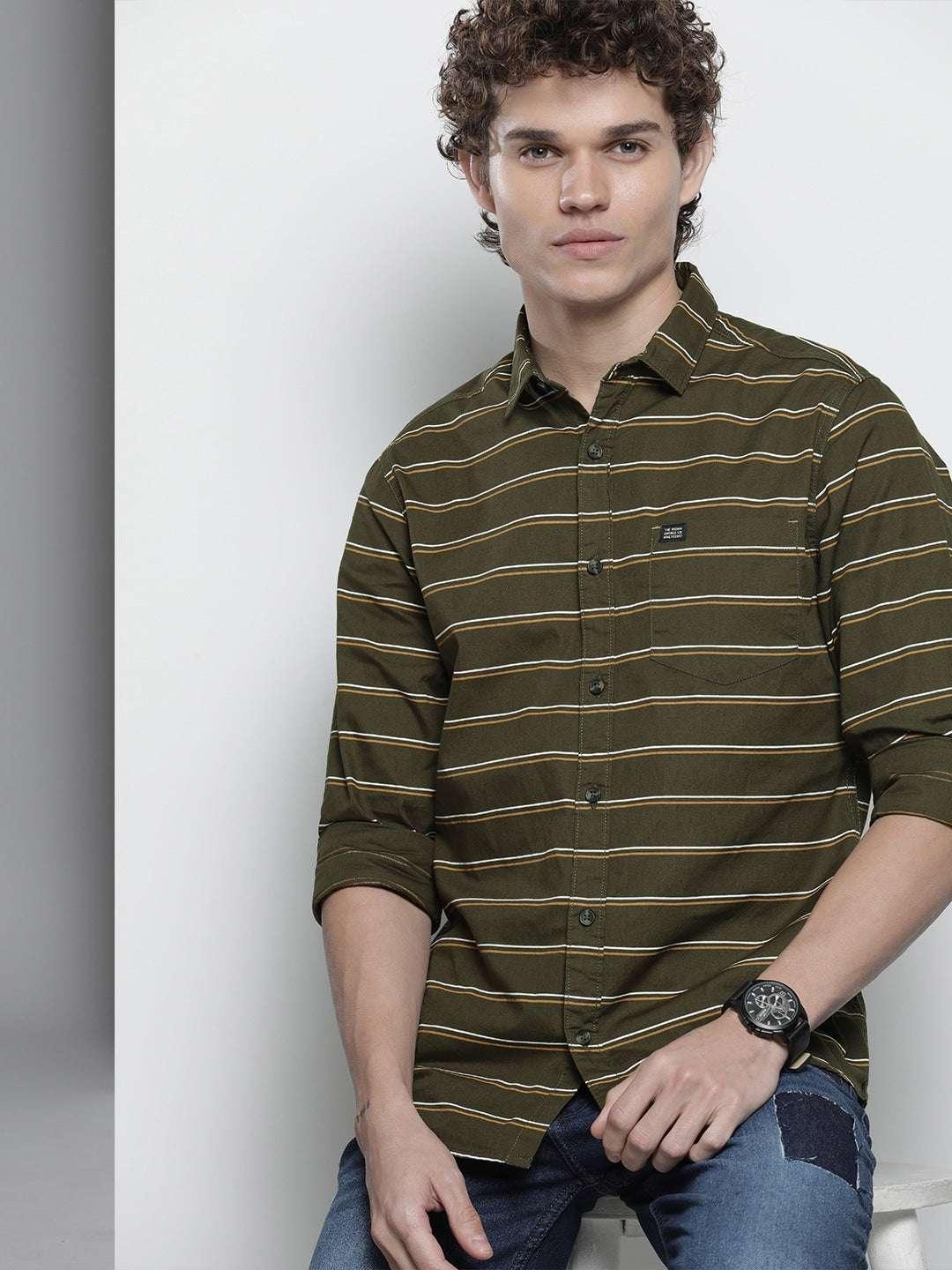 Men's Striped Casual Shirt