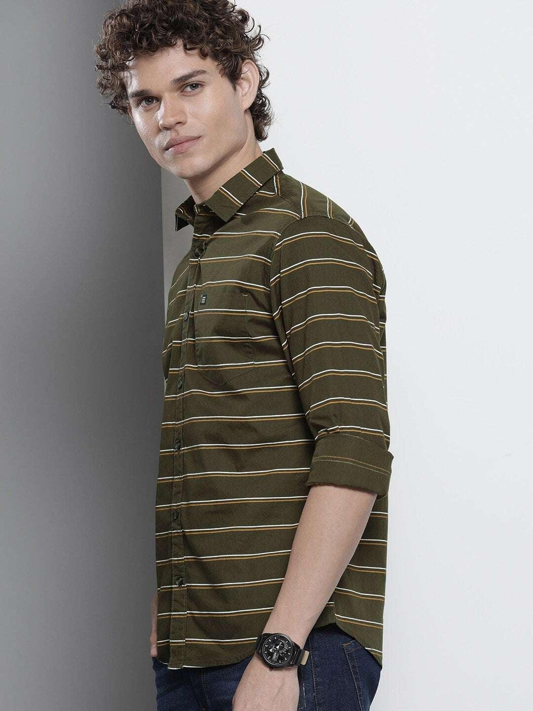 Men's Striped Casual Shirt