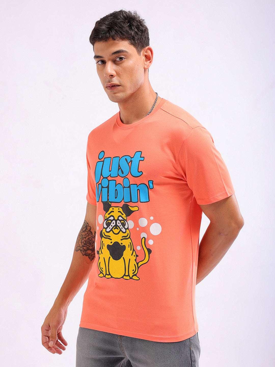 Men's Slim Fit Printed T-Shirt