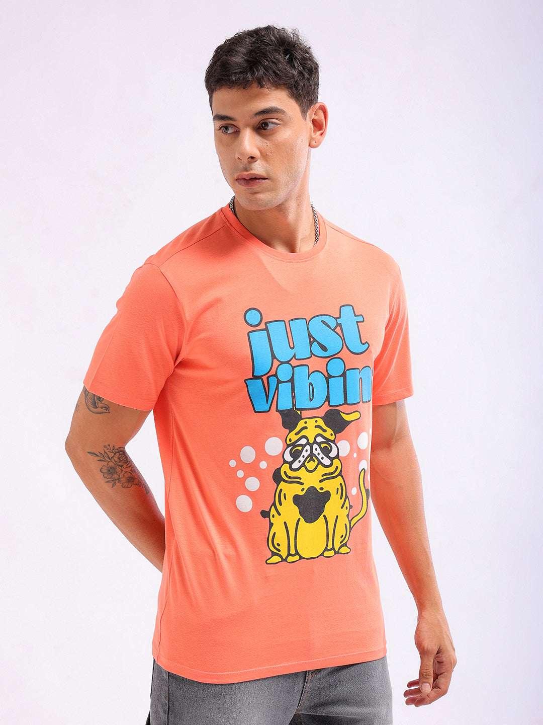 Men's Slim Fit Printed T-Shirt