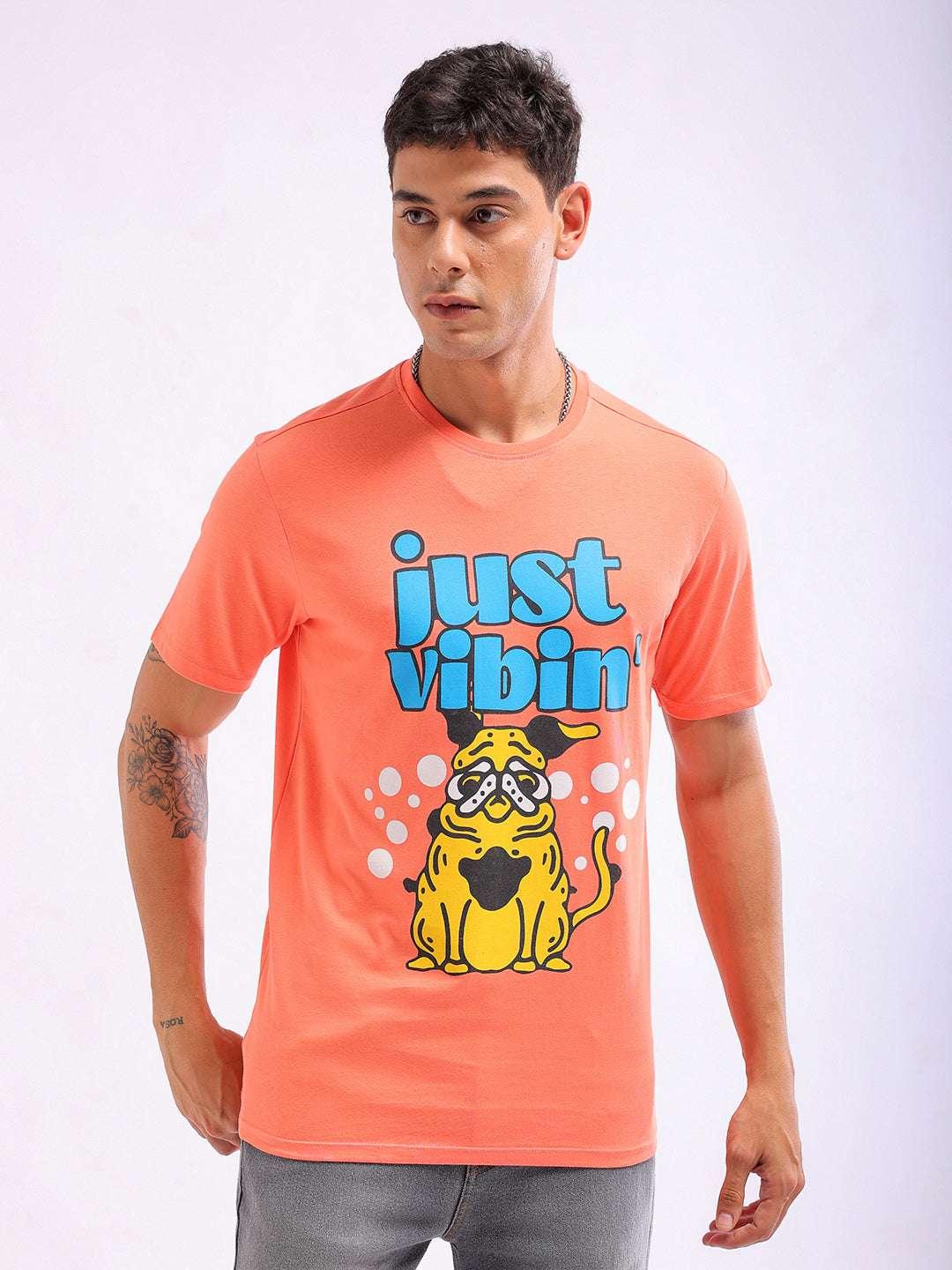 Men's Slim Fit Printed T-Shirt