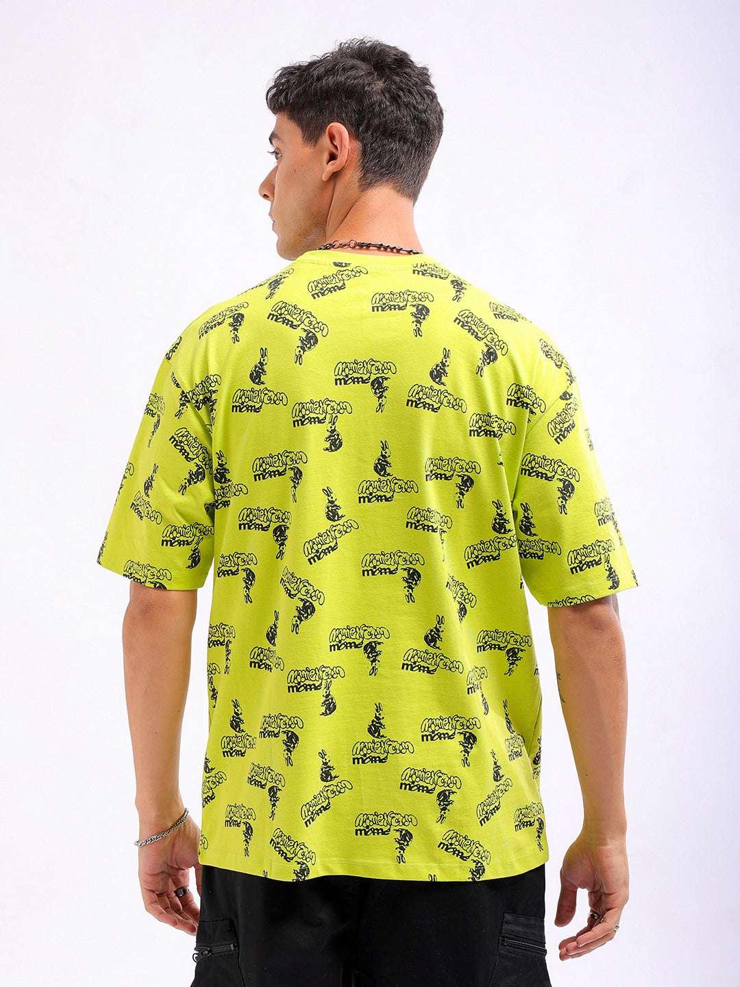 Men's Printed Oversized Fit T-Shirt